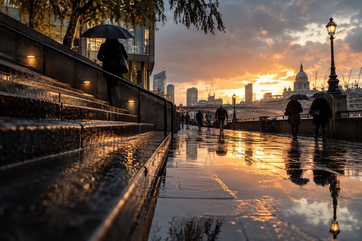 Rain & Reflections — Across the frame